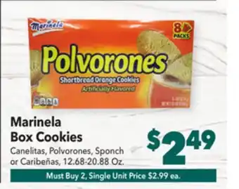 Vallarta Supermarkets Marinela box cookies offer