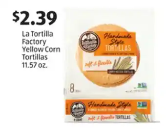 Aldi La tortilla factory yellow corn tortillas offer