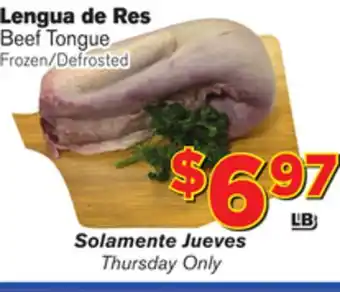 El Super Fresh Beef tongue offer