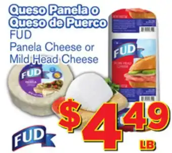 El Super Fresh Fud panela cheese or panela cheese mild head cheese offer