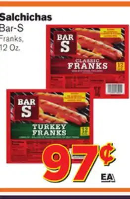 El Super Fresh Bar-s franks offer