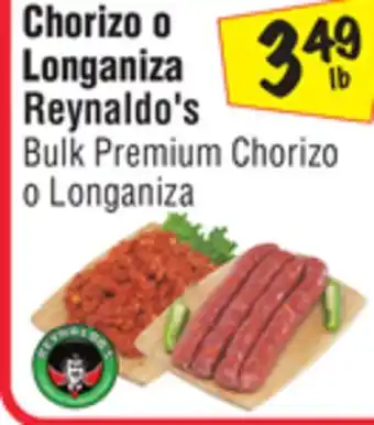 El Super Bulk premium chorizo o longaniza offer