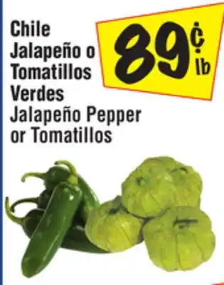 El Super Jalapeño pepper or tomatillos offer
