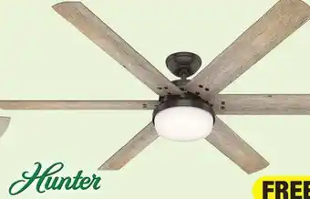 Menards Hunter sturridge ii 64 noble bronze indoor led ceiling fan offer