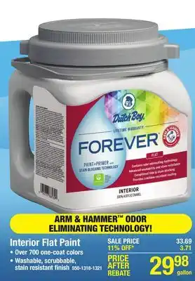 Menards Dutch boy forever interior flat emilee's smile paint+ primer - 1 gal offer