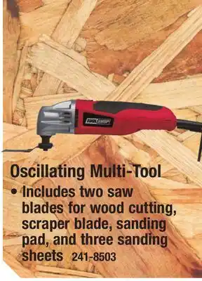 Menards Tool shop 2-amp corded oscillating multi-tool kit -7 piece offer