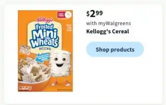 Walgreens Kellogg's cereal offer