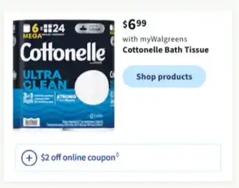 Walgreens Cottonelle bath tissue offer