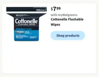 Walgreens Cottonelle flushable wipes offer