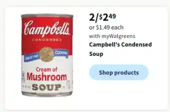 Walgreens Campbell's condensed soup offer