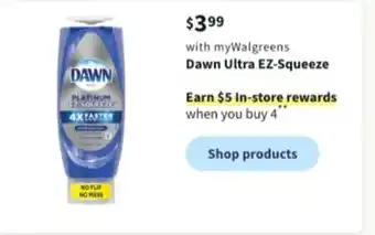 Walgreens Dawn ultra ez-squeeze offer
