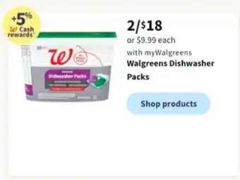 Walgreens Walgreens dishwasher packs offer