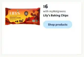 Walgreens Lily's baking chips offer