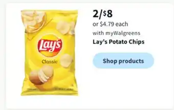 Walgreens Lay's potato chips offer