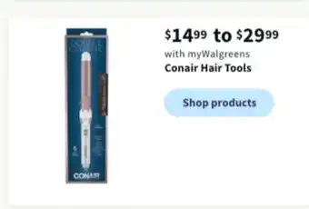 Walgreens Conair hair tools offer