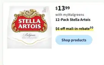 Walgreens 12-pack stella artois offer