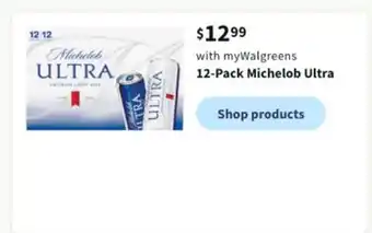 Walgreens 12-pack michelob ultra offer