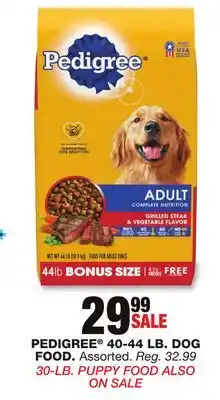 Blain's Farm & Fleet Pedigree 40-44 lb. dog food offer