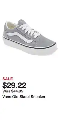 Nordstrom Vans old skool sneaker offer