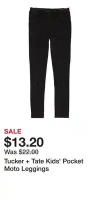 Nordstrom Tucker + tate kids' pocket moto leggings offer