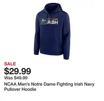 Dick's Sporting Goods Ncaa men's notre dame fighting irish navy pullover hoodie offer