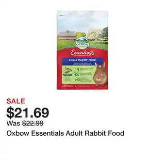 Petsmart Oxbow essentials adult rabbit food offer