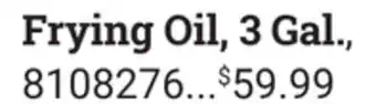 Ace Hardware Frying oil offer