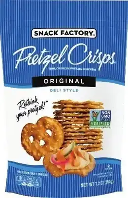 Kroger Snack factory pretzel crisps offer