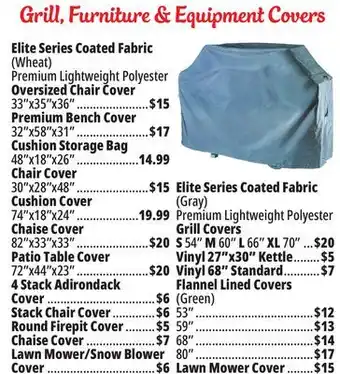 Ocean State Job Lot Grill, furniture & equipment covers offer