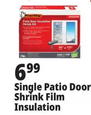 Ocean State Job Lot Frost king patio door insulation shrink kit offer