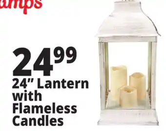 Ocean State Job Lot 24 lantern with flameless candles offer
