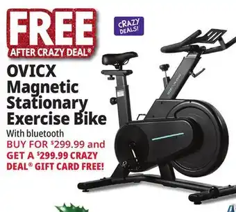Ocean State Job Lot Ovicx magnetic stationary exercise bike offer