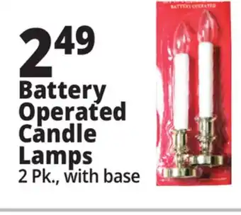 Ocean State Job Lot Battery operated candle lamp offer