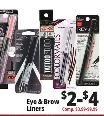 Ocean State Job Lot Eye & brow liners offer