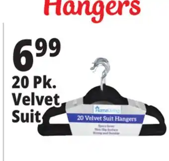 Ocean State Job Lot Homeliving velvet suit hangers, 20 count offer