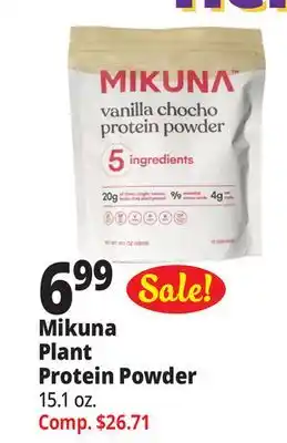 Ocean State Job Lot Mikuna plant protein powder offer