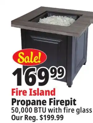 Ocean State Job Lot Fire island propane firepit offer