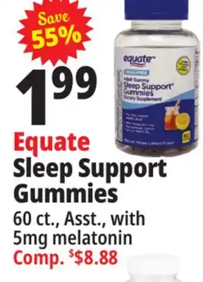 Ocean State Job Lot Equate sleep support gummies offer