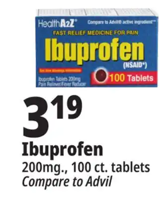 Ocean State Job Lot Ibuprofen offer