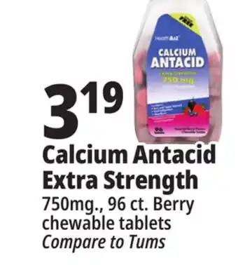 Ocean State Job Lot Calcium antacid extra strength offer
