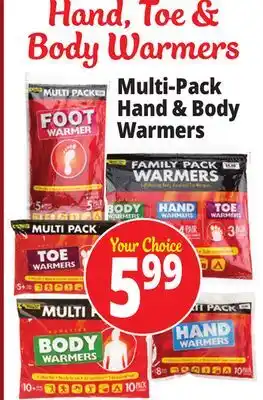 Ocean State Job Lot Hand, toe & body warmers offer