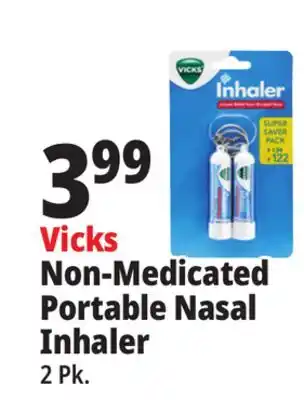 Ocean State Job Lot Vicks non-medicated portable nasal inhaler offer