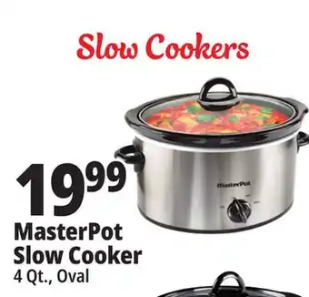 Ocean State Job Lot Masterpot slow cooker, 4 qt offer