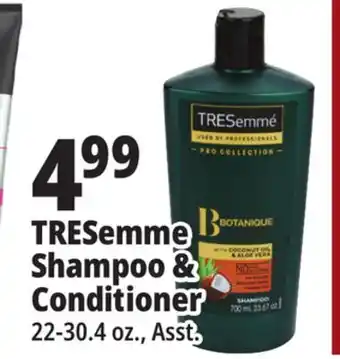 Ocean State Job Lot Tresemme shampoo & conditioner offer