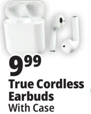Ocean State Job Lot Techbunch wireless earbuds with charging case offer