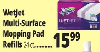 Ocean State Job Lot Wetjet multi-surface mopping pad refills offer