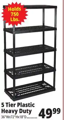 Ocean State Job Lot Maxit 4-tier plastic shelving unit, 48 offer