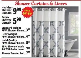 Ocean State Job Lot Shower curtains & liners offer