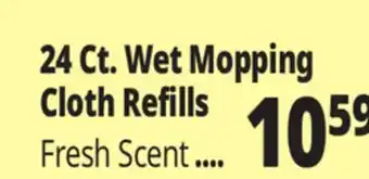 Ocean State Job Lot 24 ct. wet mopping cloth refills offer