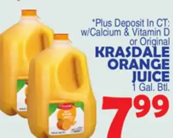 Bravo Supermarkets Krasdale orange juice offer